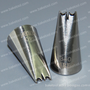 Stainless steel cake decorating flower piping nozzles with high quality#340